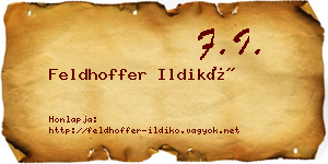 Feldhoffer Ildikó névjegykártya